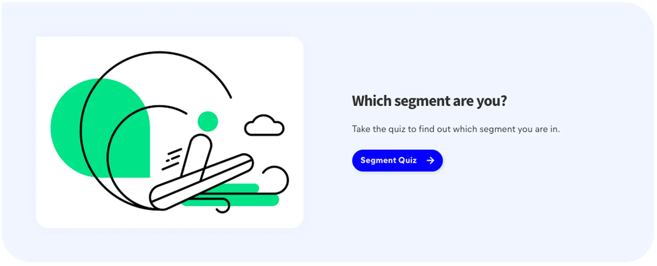 Branded module showing link to quiz